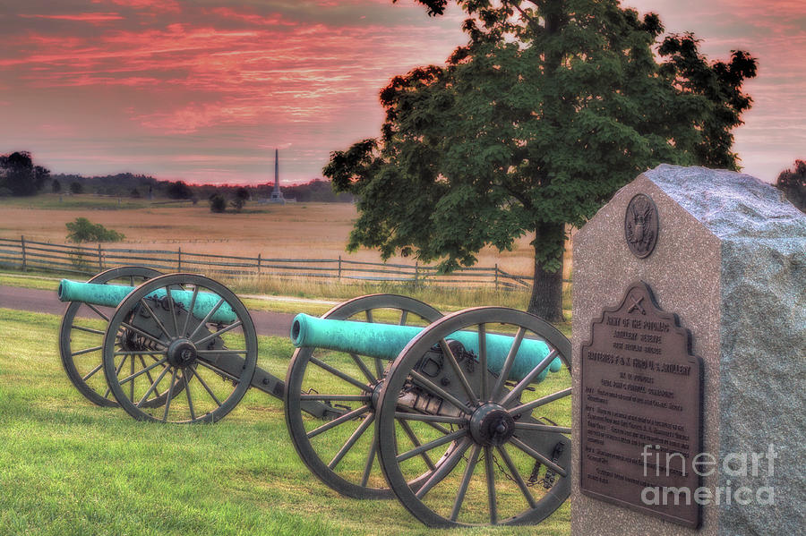 Gettysburg National Park Photograph - Battery F Cannon Gettysburg Battlefield by Randy Steele