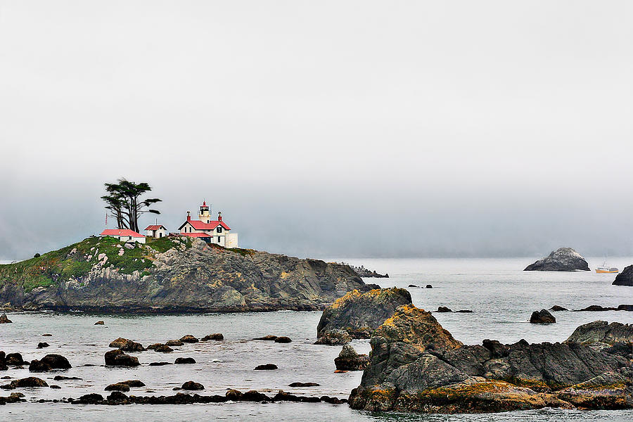 Lighthouse Photograph - Battery Point Lighthouse California by Alexandra Till