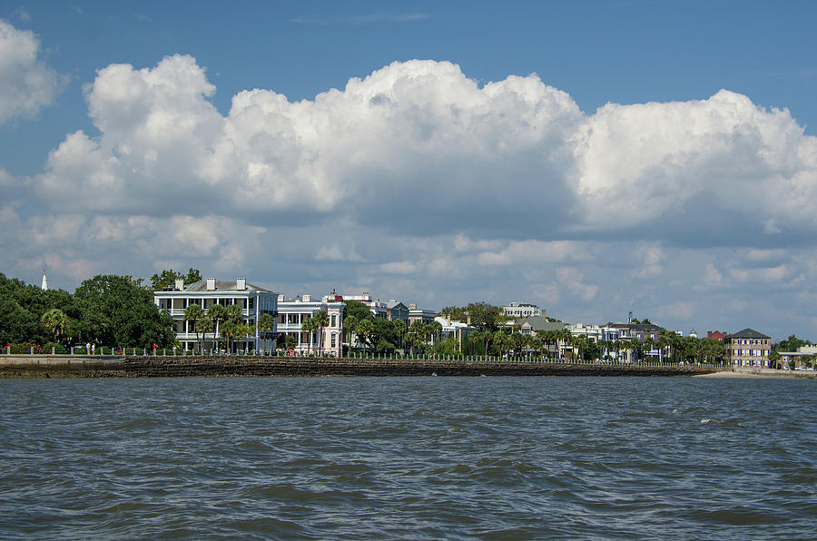 Battery View from Charleston Harbor Photograph by Dale Powell
