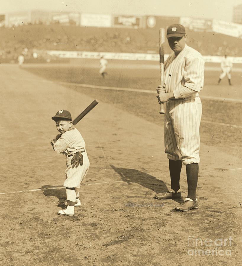 Batting with the Babe Photograph by Padre Art