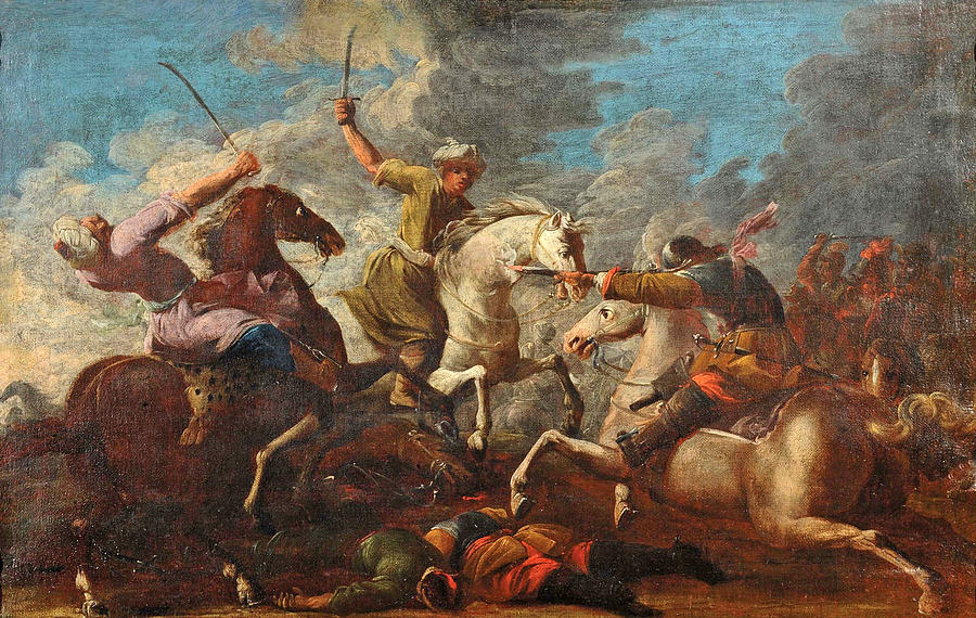 Battle Painting by Attributed to Francesco Maria Raineri - Fine Art America