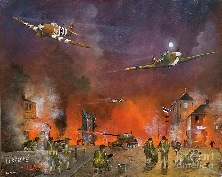 Battle For Veloches Painting by Ken Wood