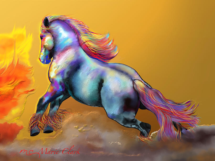 Battle Horse Painting