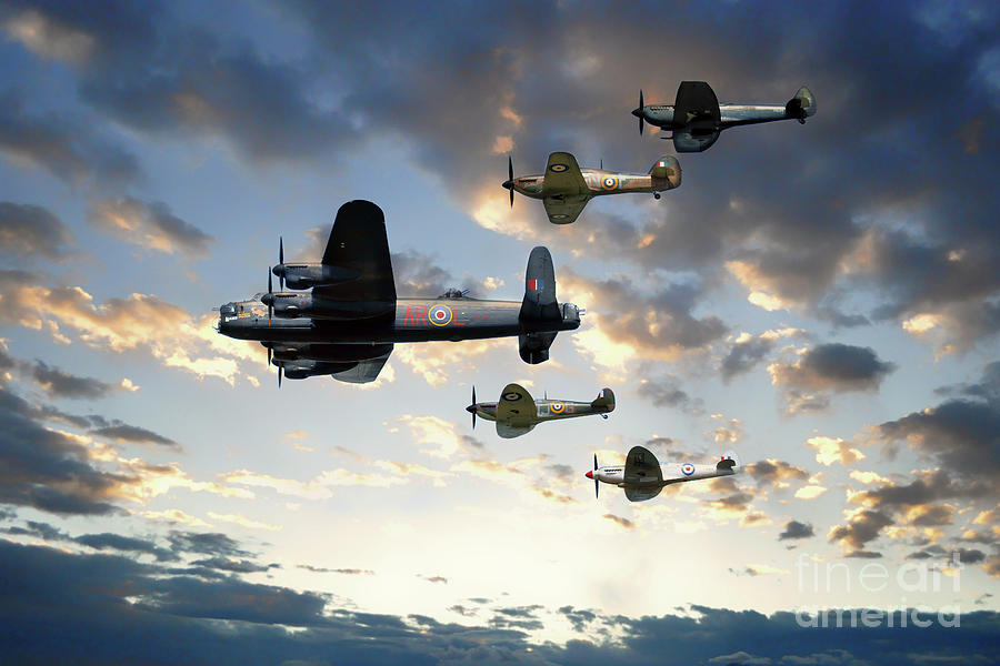 Battle of Britain Memorial Flight 2017 Digital Art by Airpower Art