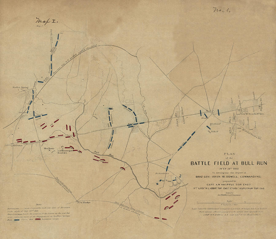 Battle Of Bull Run Photograph - Battle of Bull Run 1861 by Andrew Fare