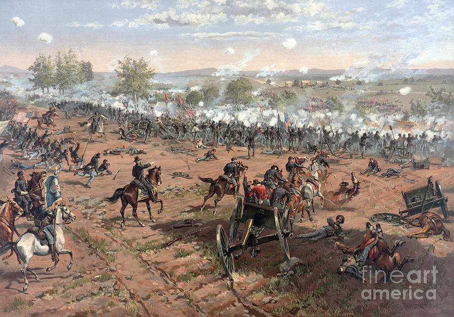 Battle Of Gettysburg Picketts Charge Photograph by Science Source