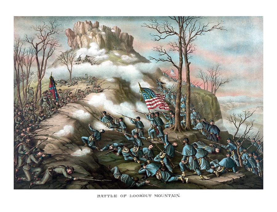 Battle of Lookout Mountain Painting by War Is Hell Store