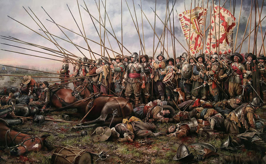 Vintage Painting - Battle of Rocroi by Mountain Dreams