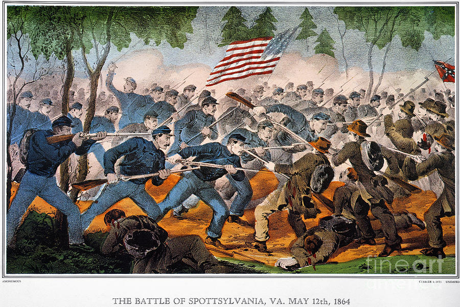 Battle Of Spotsylvania Painting by Granger