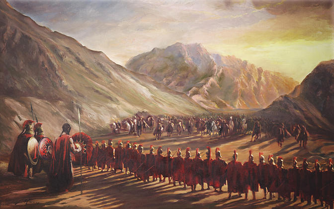 Greece Painting - Battle of The Brave by George Mamos