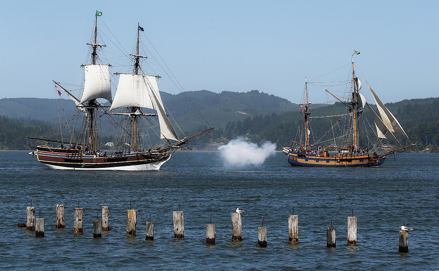 Battle Of The Pirate Ships II Photograph by Athena Mckinzie