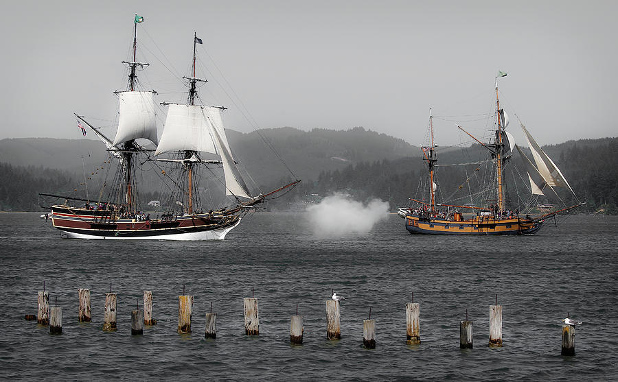 Battle Of The Ships Photograph by Athena Mckinzie