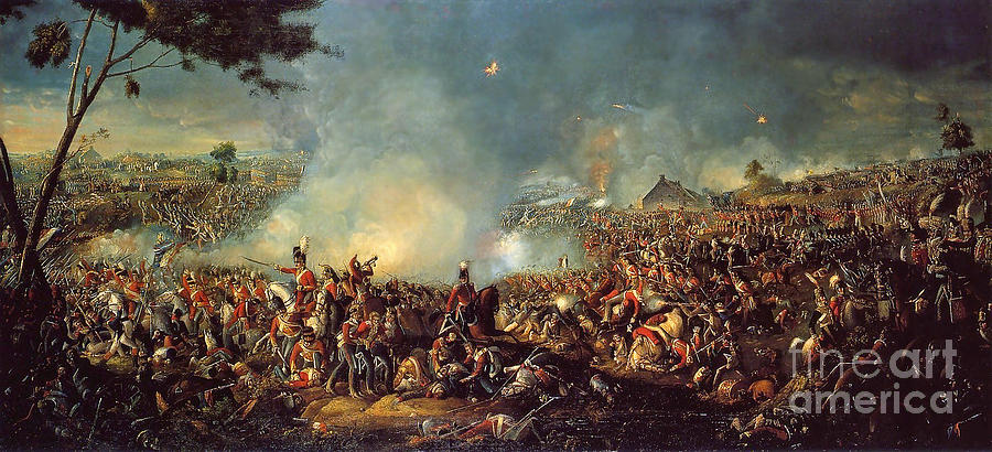 Battle of Waterloo 1815 Painting by Celestial Images