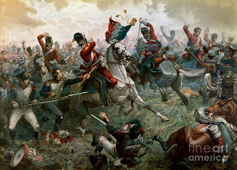 Struggle Painting - Battle of Waterloo by William Holmes Sullivan