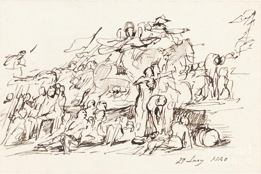 Battle Scene Drawing by Sir David Wilkie Fine Art America