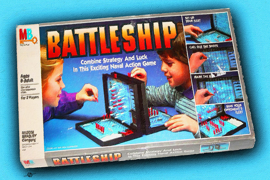 Battleship Painting - Battleship Board Game Painting  by Tony Rubino