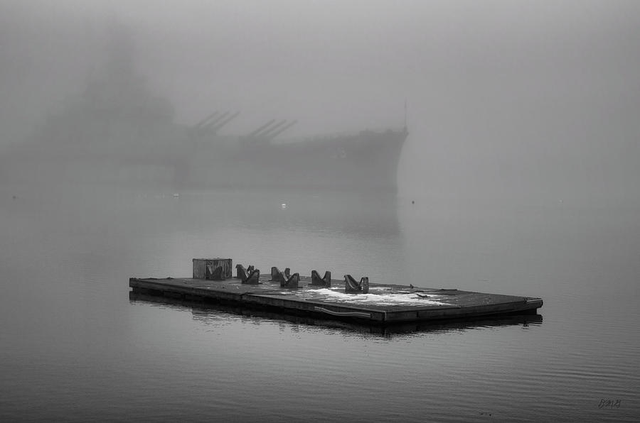 Black And White Photograph - Battleship Cove by David Gordon