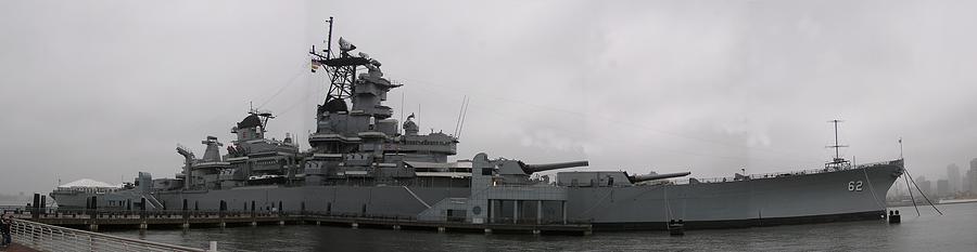 Nj Photograph - Battleship NJ Panoramic by Sven Migot