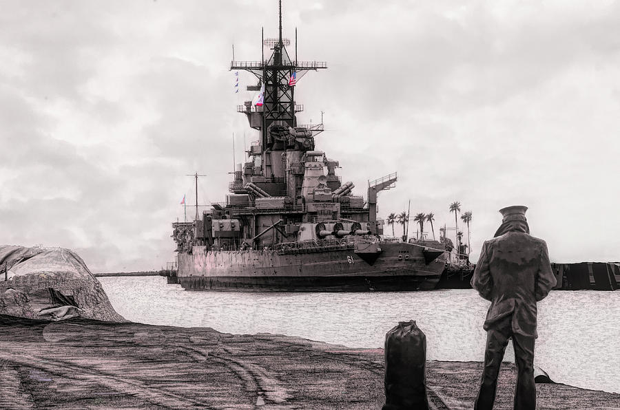Battleship U S S Iowa Photograph by Joseph Hollingsworth