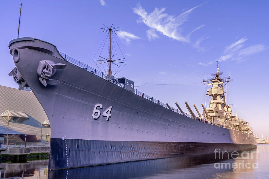 Battleship Wisconsin Port Side Photograph