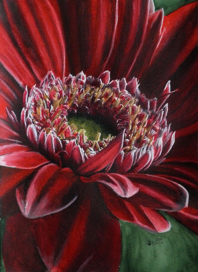 Daisy Painting - Bauble by Barbara Keith