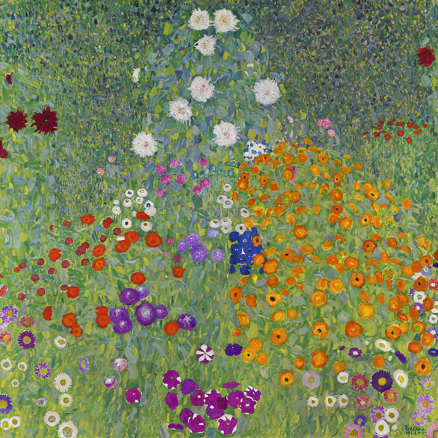 Bauerngarten. Blumengarten Painting by Gustav Klimt
