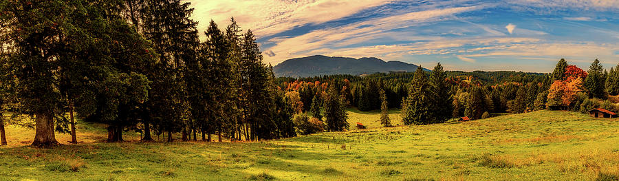 Bavarian Autumn Panorama Photograph by Mountain Dreams