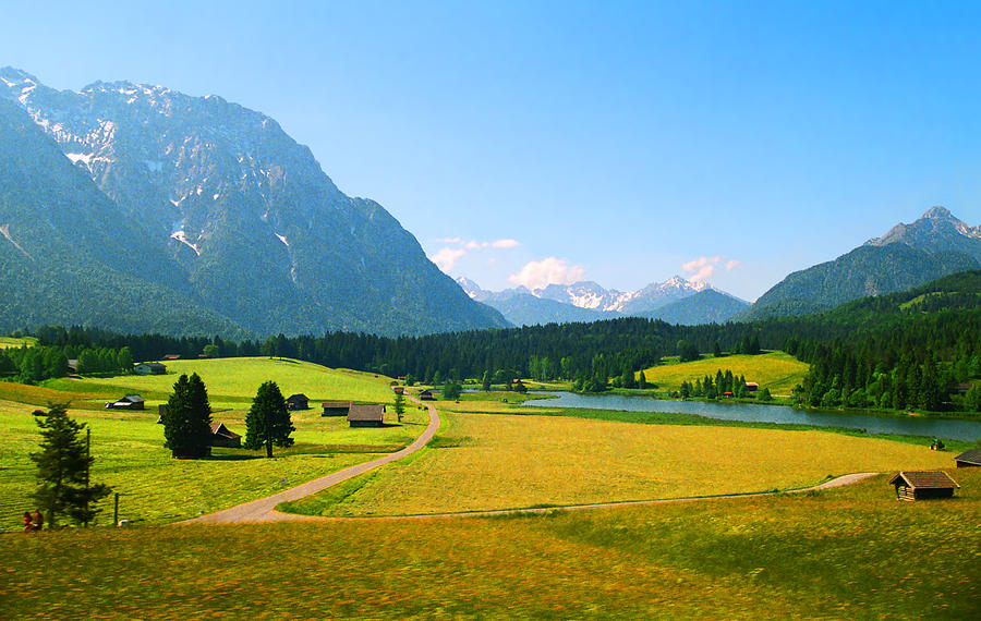 Mountain Photograph - Bavarian Farmland by Kevin Smith