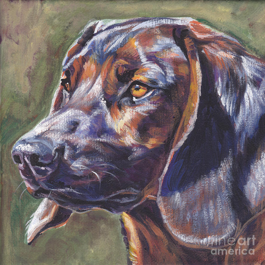 Dog Painting - Bavarian Mountain dog by Lee Ann Shepard