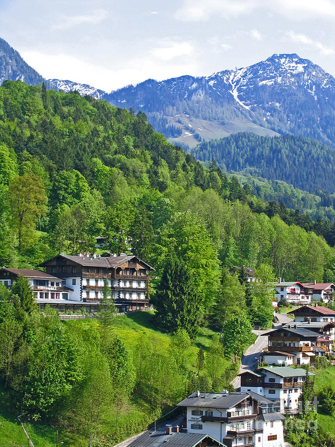 Bavarian Mountainside Photograph by Ann Horn