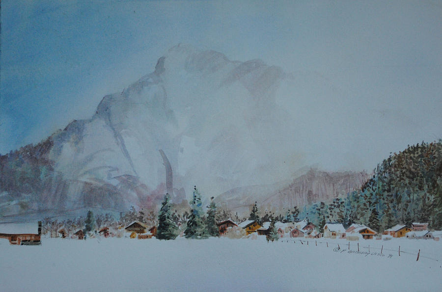 Bavarian Winter Painting by P Anthony Visco
