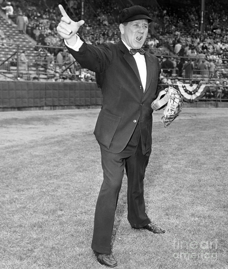Bawls Umpire Jocko Conlon. 1957 Photograph by Barney Stein
