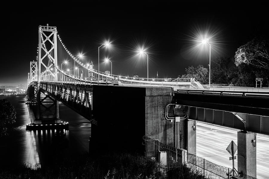 Bay Bridge and San Francisco By Night 19 Photograph by Jason Chu