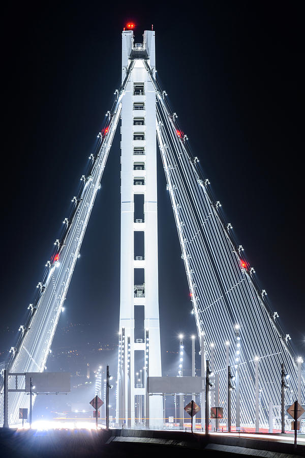 Bay Bridge East By Night 10 Photograph by Jason Chu