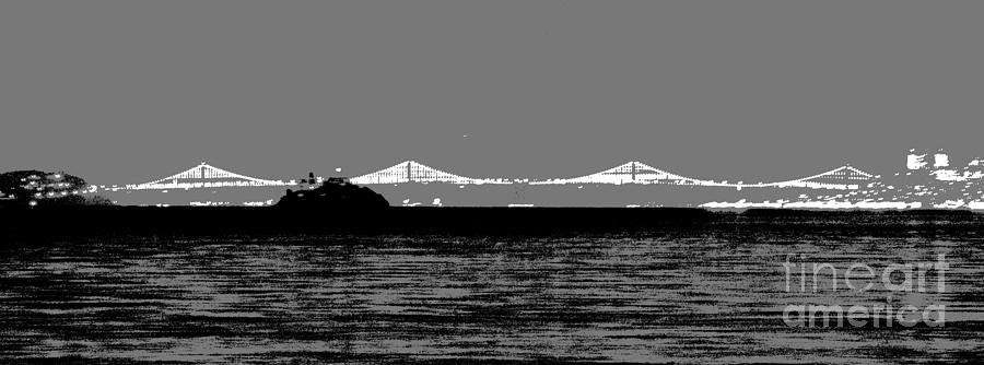 Bay Bridge San Francisco Mixed Media by Kip Vidrine
