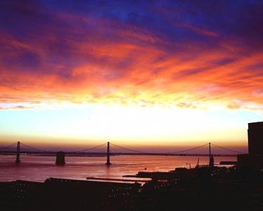 Bay Bridge Sunrise Photograph By Richard Nodine - Fine Art America