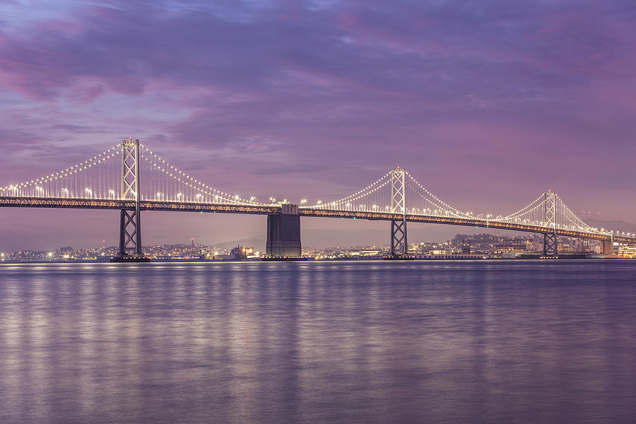 Bridge Photograph - Bay Bridge Sunrise by John McGraw