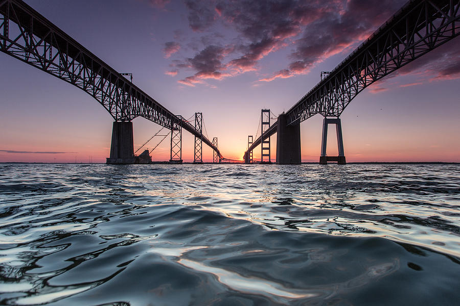 Bay Bridge Twilight Photograph by Jennifer Casey