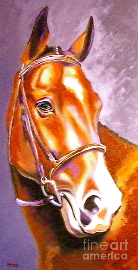 Oldenburg Sport Horse Champion Painting by Susan A Becker