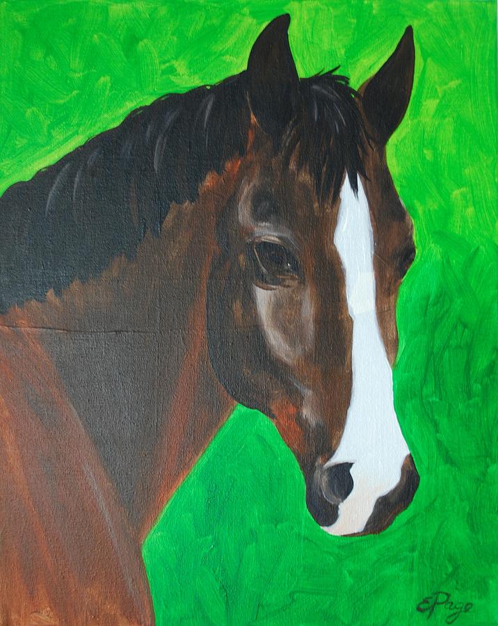 Bay Horse Painting by Emily Page