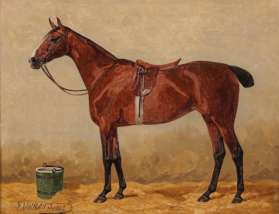 Bay in a stable Painting by Celestial Images