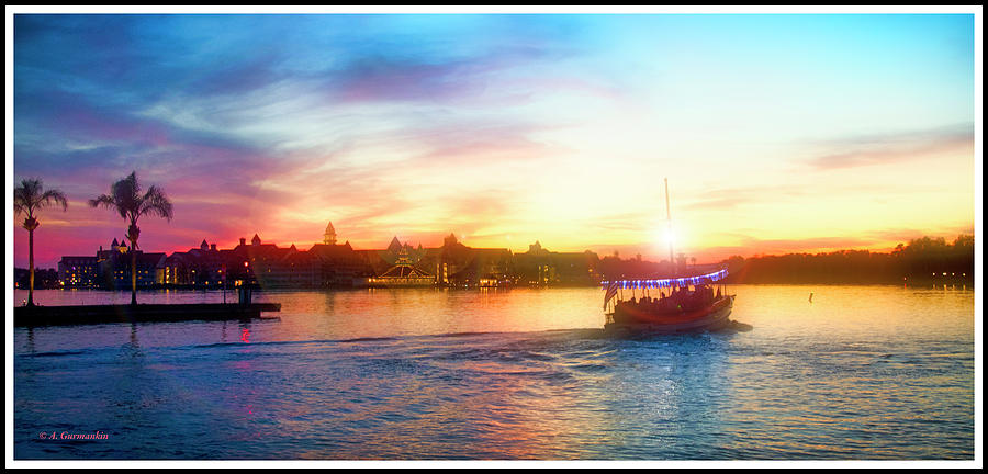 Bay Lake Sunset, Walt Disney World Photograph by A Macarthur Gurmankin