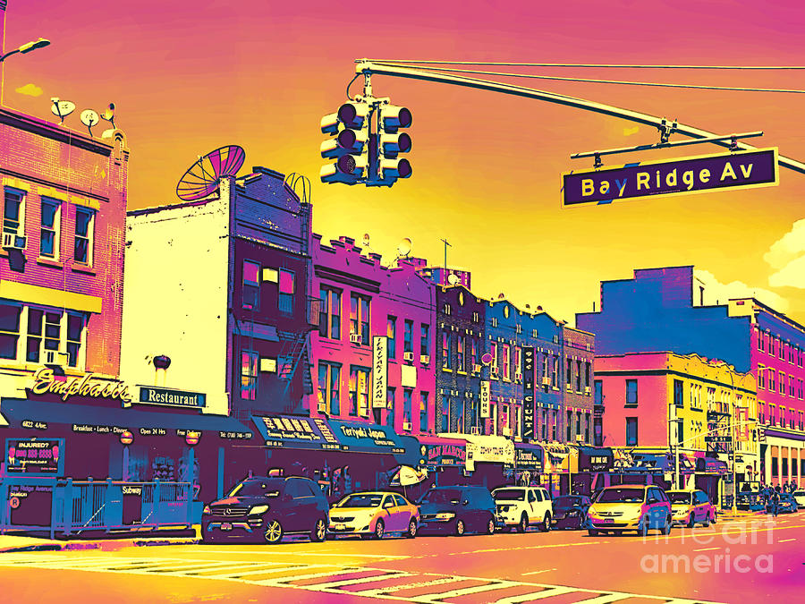 Bay Ridge - Brooklyn Neighborhood - Pop Art Photograph by Onedayoneimage Photography