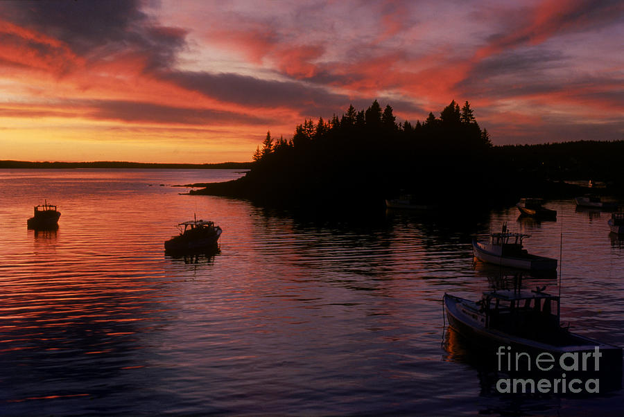Bay Sunset Photograph by Richard Bergmann