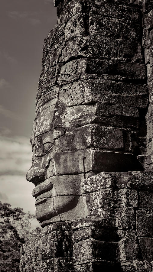Bayon Face #1 Photograph by Stephen Stookey