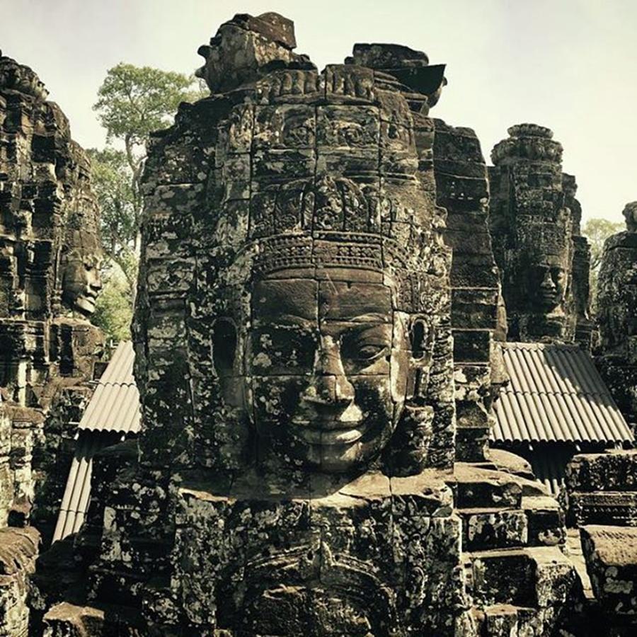 Architecture Photograph - Bayon Temple At Angkor Wat by Sparkuhl Tv