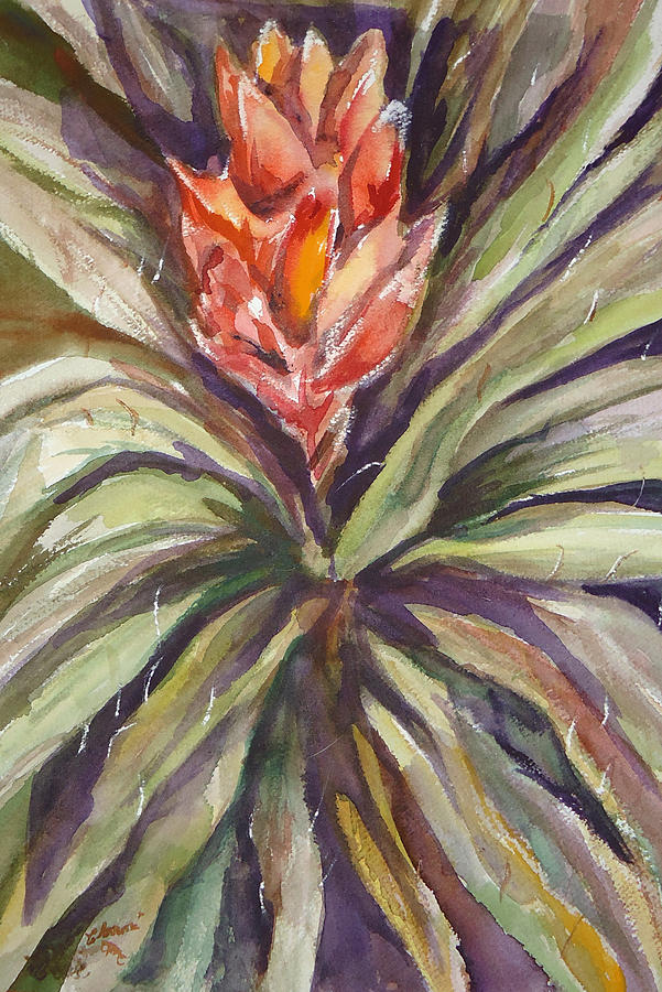 Bayonet Cactus Painting by Charme Curtin