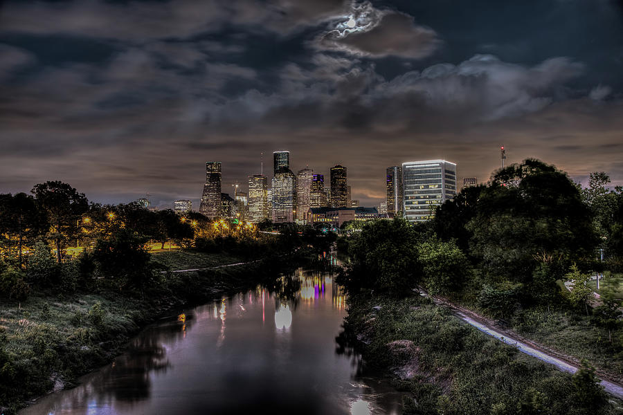 Bayou City Reflections Photograph by Tom Weisbrook