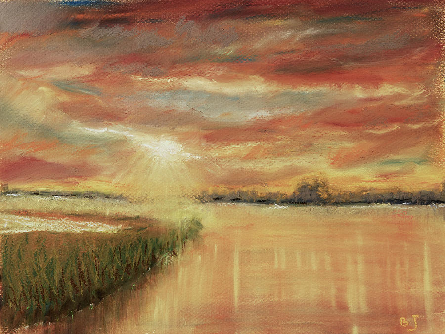 Bayou Sunrise Painting by Barry Jones