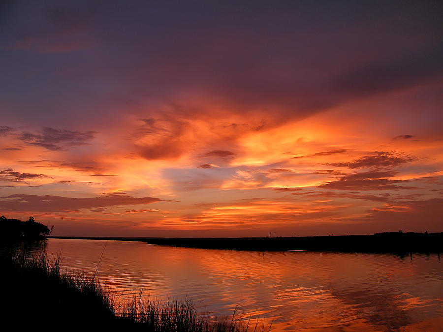 Bayou sunset Photograph by Brian Wright